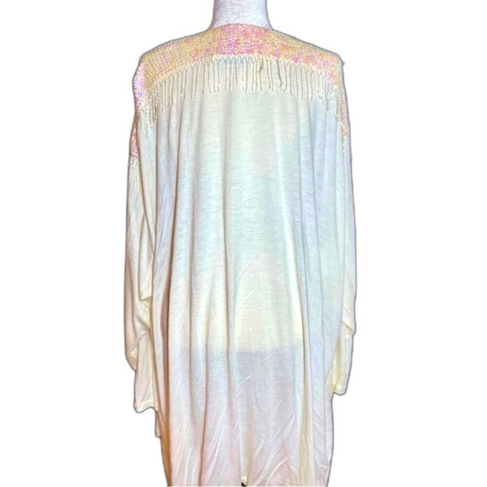 🌟 Vintage Chantik Sequined & Beaded Duster Cardigan Sz 2X - Picture 3 of 5